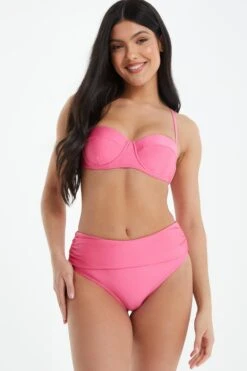 Pink Twisted Bikini Top -Outlet Clothyne Store 00100038155 XM