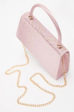 Pink Diamante Mini Tote Bag -Outlet Clothyne Store 00100038177 ZB