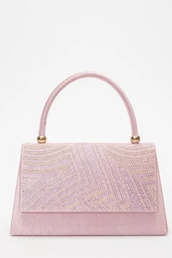 Pink Diamante Mini Tote Bag