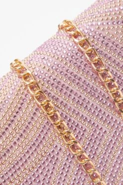 Pink Diamante Mini Tote Bag -Outlet Clothyne Store 00100038177 ZS