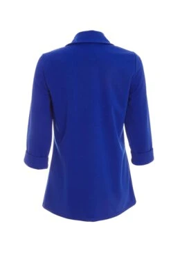 Royal Blue Ruched Sleeve Blazer -Outlet Clothyne Store 00100038201 ZB