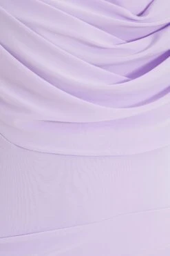 Lilac Ruched Bodycon Mini Dress -Outlet Clothyne Store 00100038203 ZS