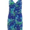 Blue Tie Dye Ruched Bodycon Mini Dress -Outlet Clothyne Store 00100038244 ZM