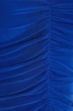 Royal Blue Ruched Crop Top -Outlet Clothyne Store 00100038262 ZS