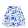 White Floral Floaty Shorts -Outlet Clothyne Store 00100038280 ZM