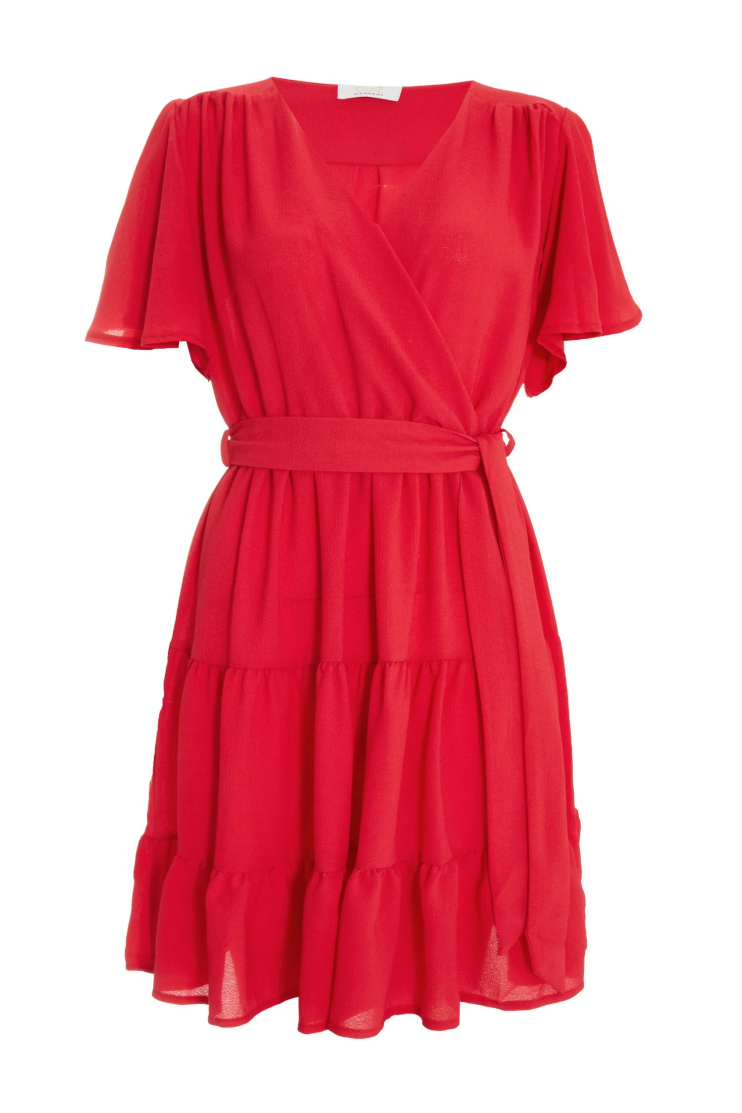 Red Wrap Skater Dress 3 Red Wrap Skater Dress