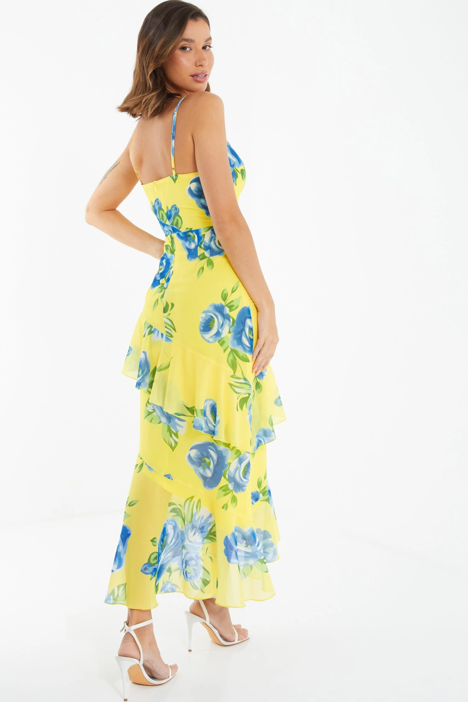 Yellow Floral Midaxi Dress 5 Yellow Floral Midaxi Dress - Image 3