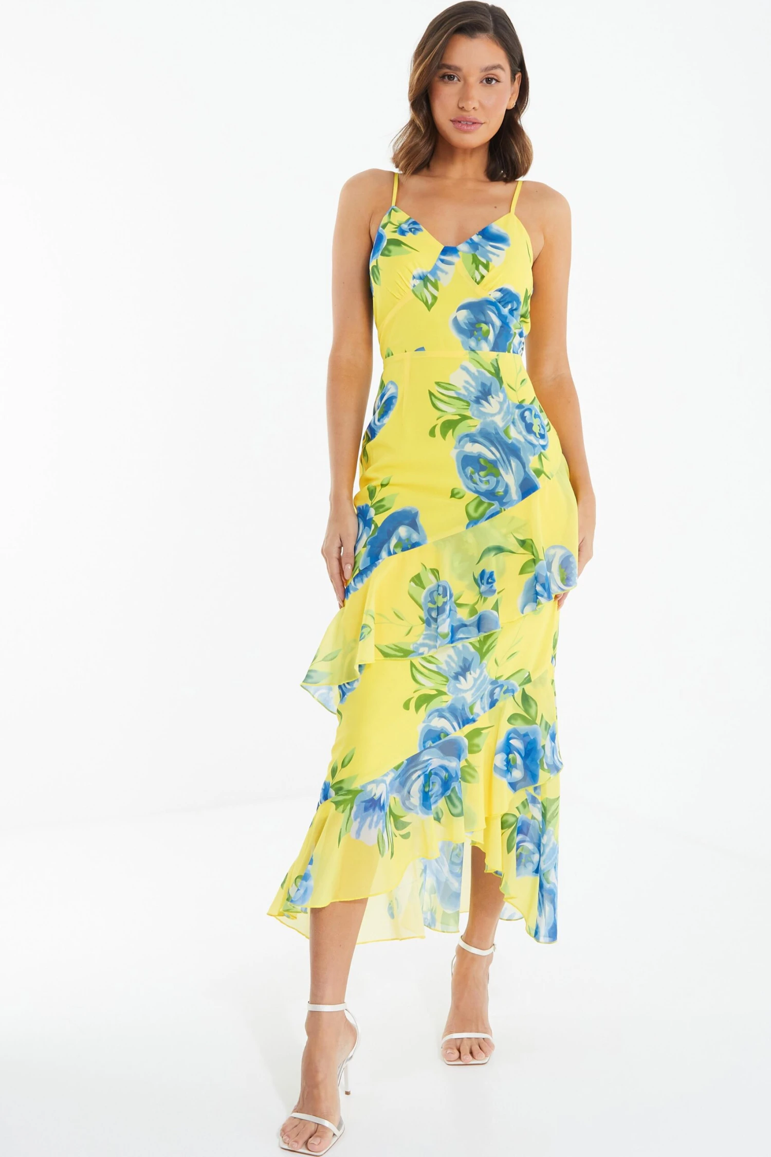 Yellow Floral Midaxi Dress 4 Yellow Floral Midaxi Dress - Image 2