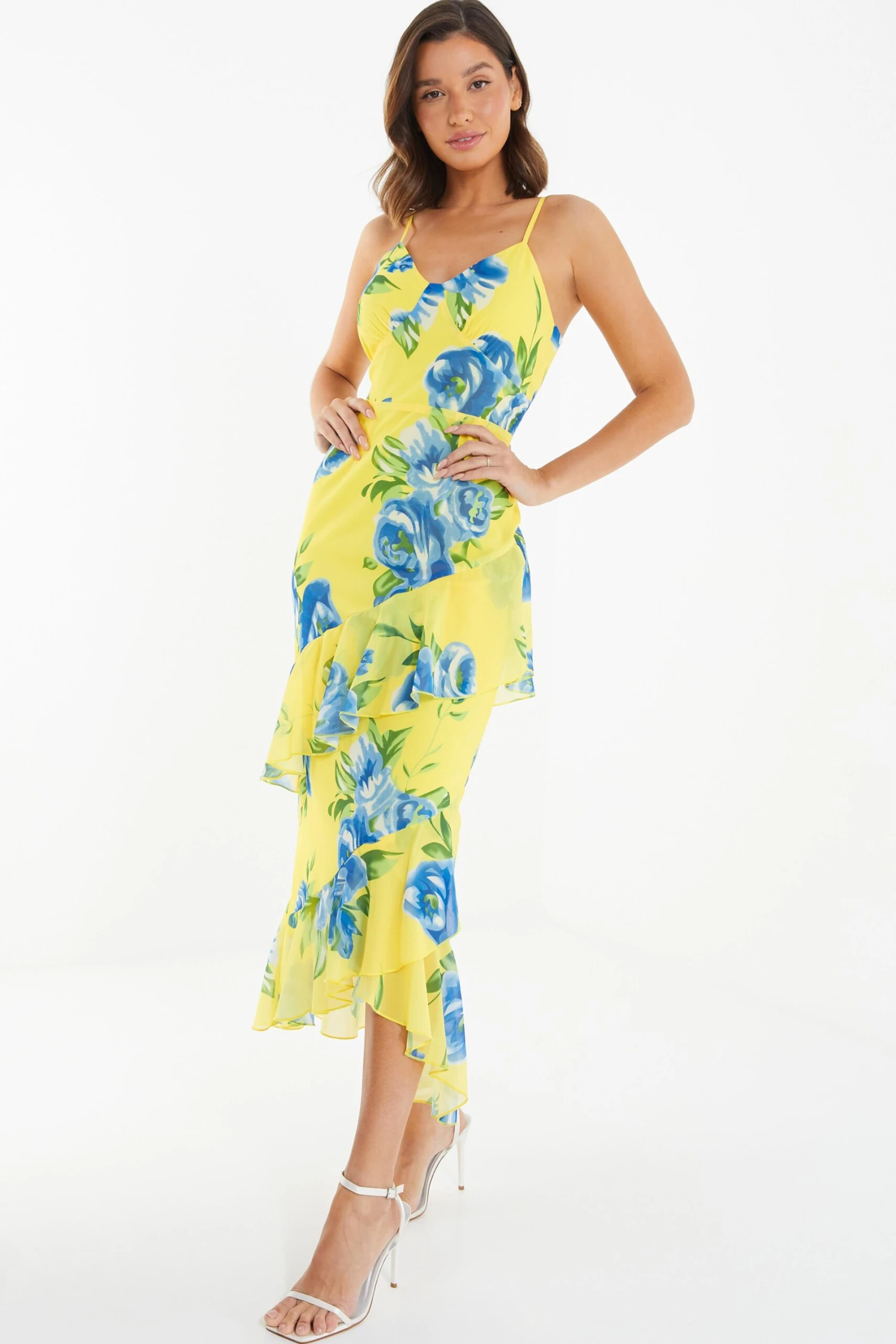 Yellow Floral Midaxi Dress 6 Yellow Floral Midaxi Dress - Image 4