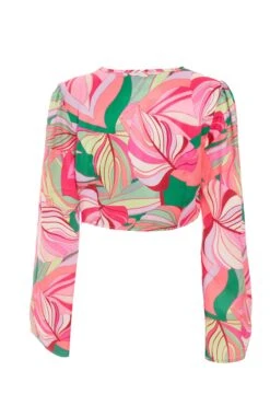 Pink Scarf Print Top -Outlet Clothyne Store 00100038369 ZB