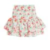 White Ditsy Floral Ruched Mini Skirt -Outlet Clothyne Store 00100038422 ZM
