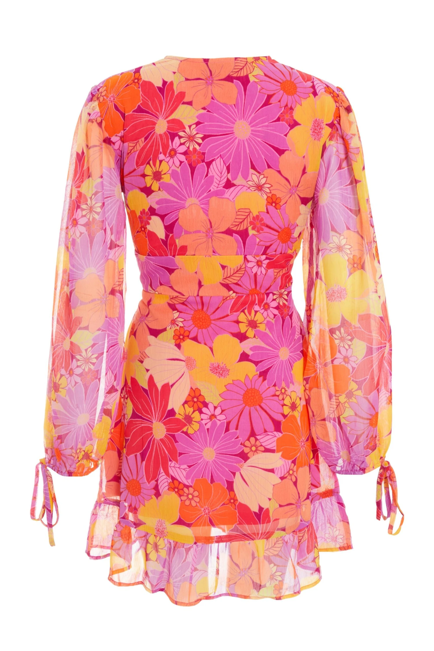 Pink Floral Skater Dress 7 Pink Floral Skater Dress - Image 5