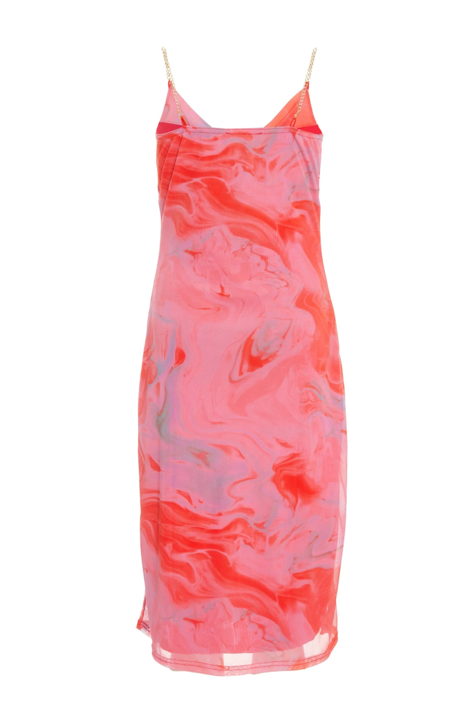 Petite Orange Tie Dye Midaxi Dress 6 Petite Orange Tie Dye Midaxi Dress - Image 5
