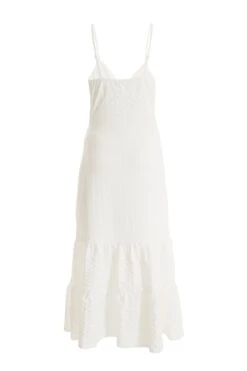 White Strappy Knot Front Midi Dress -Outlet Clothyne Store 00100038449 ZB