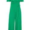 Green Bardot Culotte Jumpsuit 2 Green Bardot Culotte Jumpsuit -Outlet Clothyne Store 00100038450 ZM