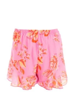 Pink Floral Print Shorts -Outlet Clothyne Store 00100038452 ZB