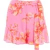 Pink Floral Print Shorts 1 Pink Floral Print Shorts -Outlet Clothyne Store 00100038452 ZM