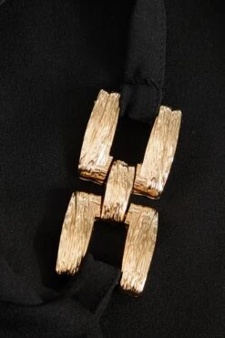 Black Buckle Strap Maxi Dress -Outlet Clothyne Store 00100038460 ZS