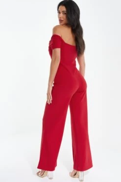 Red Bardot Palazzo Jumpsuit -Outlet Clothyne Store 00100038469 XB