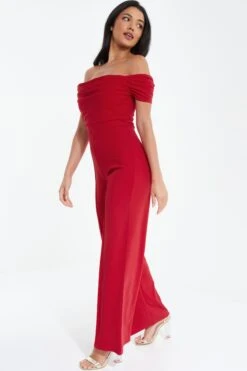 Red Bardot Palazzo Jumpsuit -Outlet Clothyne Store 00100038469 XS