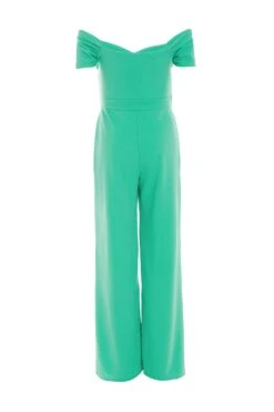 Green Bardot Palazzo Jumpsuit -Outlet Clothyne Store 00100038470 ZB