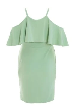 Curve Sage Frill Midi Dress -Outlet Clothyne Store 00100038579 ZB