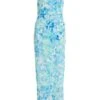 Blue Wrap Ruched Maxi Dress 2 Blue Wrap Ruched Maxi Dress -Outlet Clothyne Store 00100038687 ZM