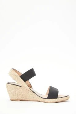 Black Low Wedge Sandals -Outlet Clothyne Store 00100038689 ZB