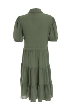 Khaki Wrap Mini Shirt Dress -Outlet Clothyne Store 00100038763 ZB