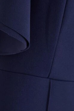 Navy Frill Sleeve Palazzo Jumpsuit -Outlet Clothyne Store 00100038773 ZS