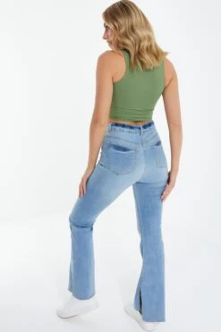 Khaki Crop Top -Outlet Clothyne Store 00100038786 XB