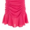 Pink Ruched Mini Skirt 1 Pink Ruched Mini Skirt -Outlet Clothyne Store 00100038792 ZM