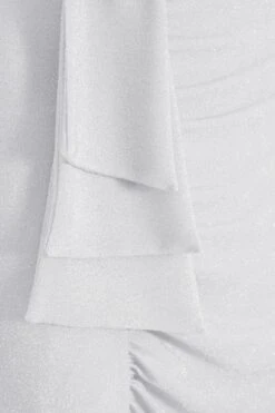 Silver Glitter Bardot Maxi Dress -Outlet Clothyne Store 00100038842 ZS