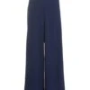Navy Buckle Palazzo Trousers -Outlet Clothyne Store 00100038845 ZM