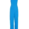 Blue One Shoulder Palazzo Jumpsuit -Outlet Clothyne Store 00100038851 ZM