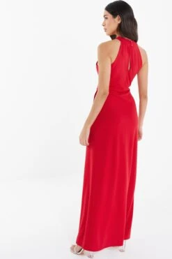 Red Cross Front Maxi Dress -Outlet Clothyne Store 00100038872 XB