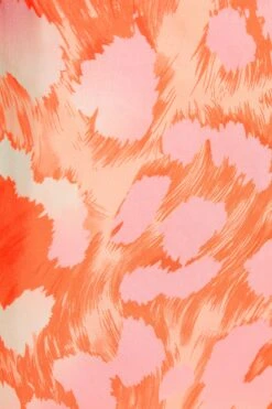 Orange Leopard Print Satin Wrap Midi Skirt 13 Orange Leopard Print Satin Wrap Midi Skirt -Outlet Clothyne Store 00100038902 ZS