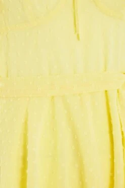 Yellow Chiffon Tie Front Playsuit 13 Yellow Chiffon Tie Front Playsuit -Outlet Clothyne Store 00100038929 ZS