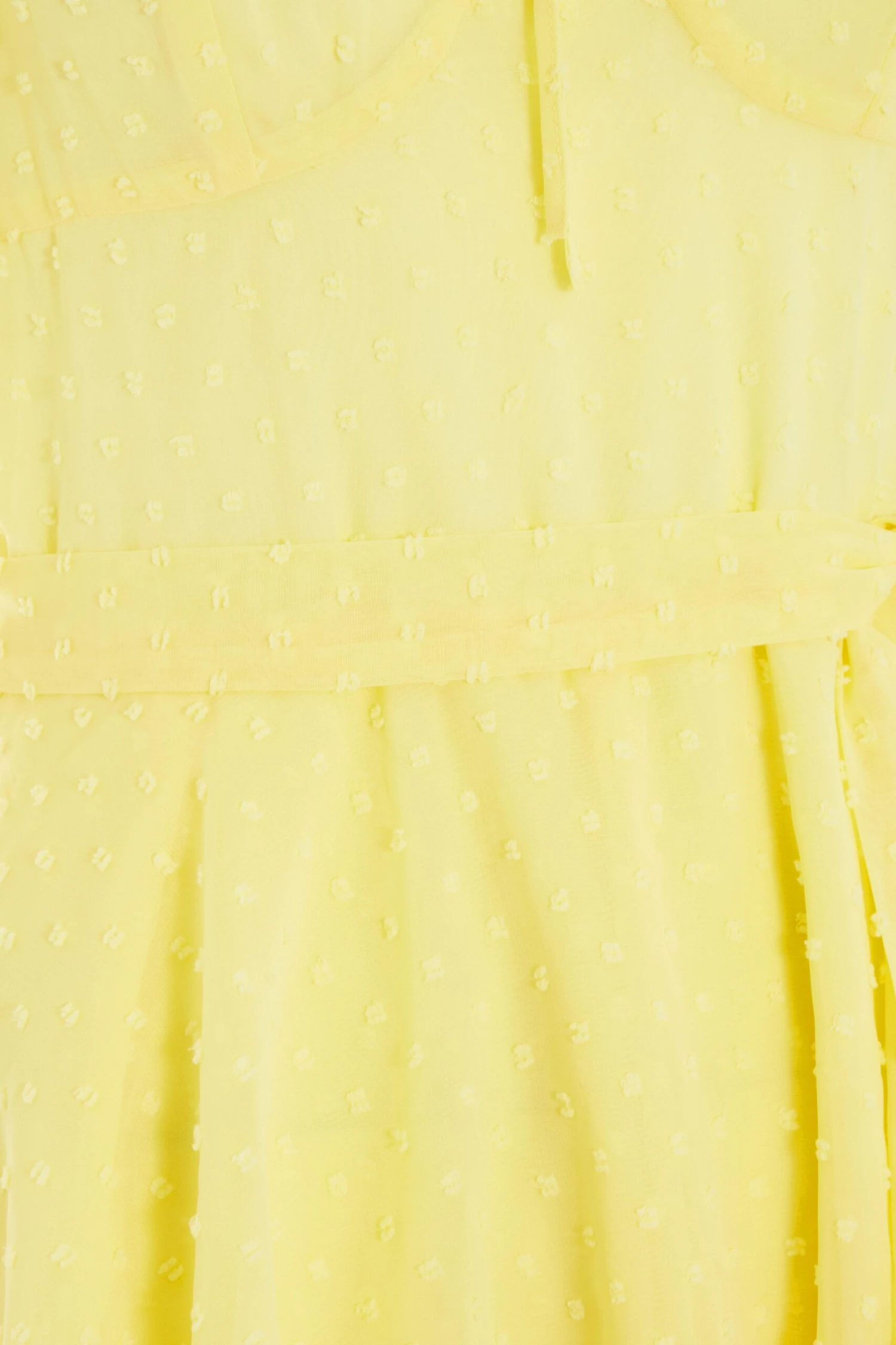 Yellow Chiffon Tie Front Playsuit 8 Yellow Chiffon Tie Front Playsuit - Image 6