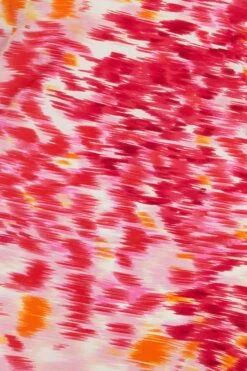 Pink Brush Stroke Ruched Midaxi Dress -Outlet Clothyne Store 00100038960 ZS