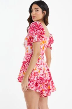Pink Brush Stroke Playsuit -Outlet Clothyne Store 00100038961 XB
