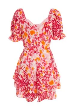 Pink Brush Stroke Playsuit -Outlet Clothyne Store 00100038961 ZB