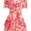 Pink Brush Stroke Playsuit -Outlet Clothyne Store 00100038961 ZM