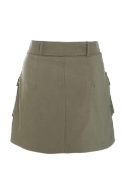 Khaki Cargo Mini Skirt -Outlet Clothyne Store 00100038977 ZB
