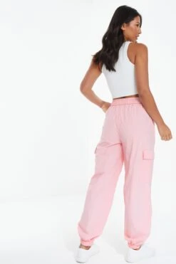 Pink Parachute Cargo Trouser 10 Pink Parachute Cargo Trouser -Outlet Clothyne Store 00100038982 XB