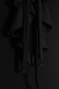 Black Halter Neck Mini Dress -Outlet Clothyne Store 00100038988 ZS