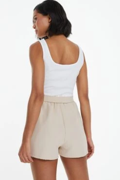 Cream Button Front Playsuit 10 Cream Button Front Playsuit -Outlet Clothyne Store 00100038994 XB