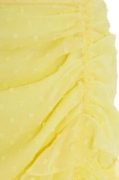 Yellow Chiffon Dobby Frill Mini Skirt -Outlet Clothyne Store 00100039046 ZS