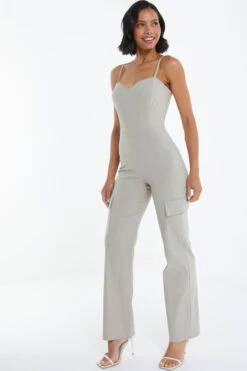 Stone Corset Cargo Jumpsuit -Outlet Clothyne Store 00100039054 XS