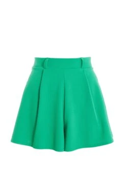 Green High Waist Shorts